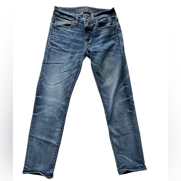 American Eagle Mens Slim Straight Next Level Flex Jeans 28x30 - Picture 2 of 6